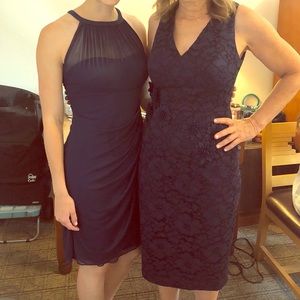 Navy Short David’s Bridal Dress